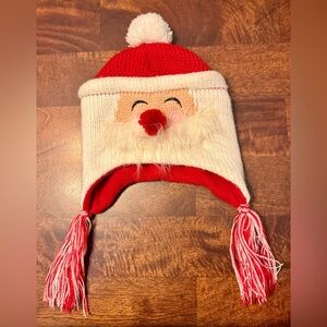 🎅 Santa Knit Winter Hat – 6–12 Months ❄️